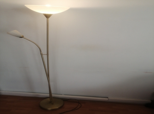 OFFERED: Mother And Child Floor Floor Lamp Gold Stand